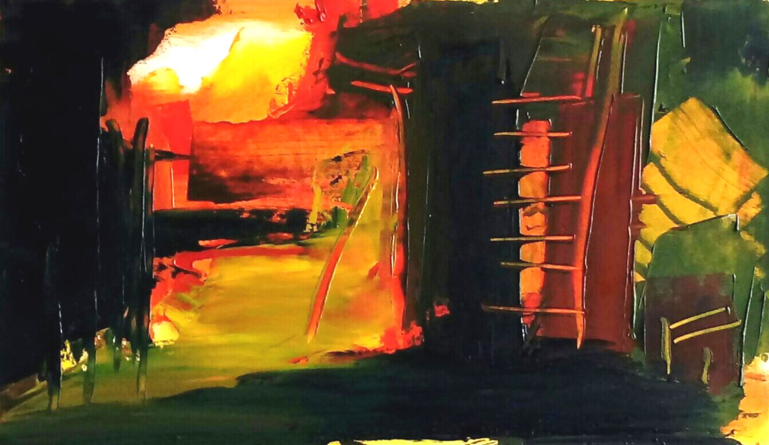 10 - Oil on cardboard paper