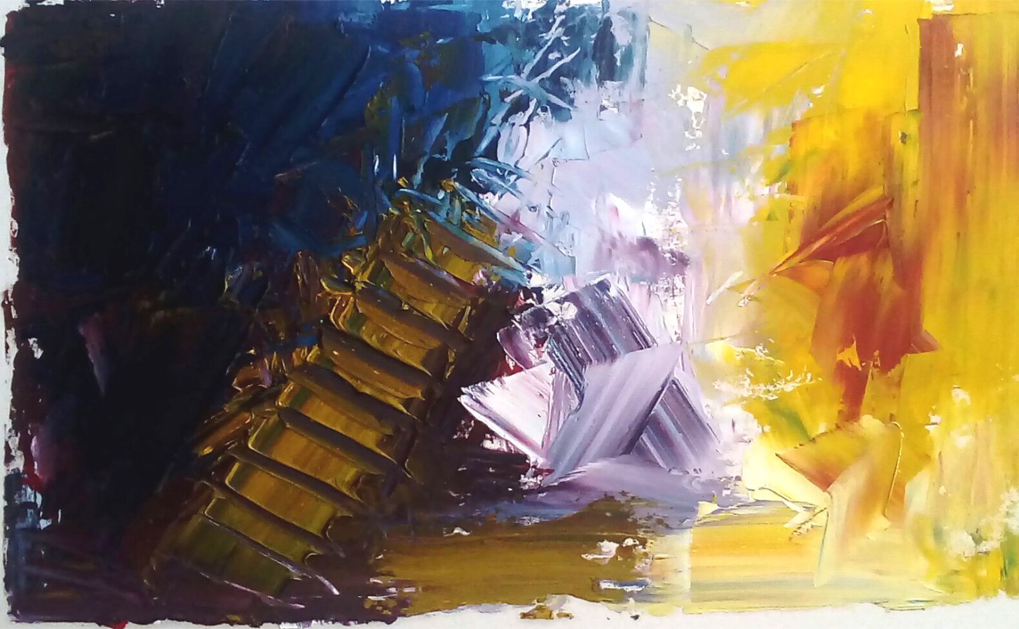 7 - Oil on cardboard paper