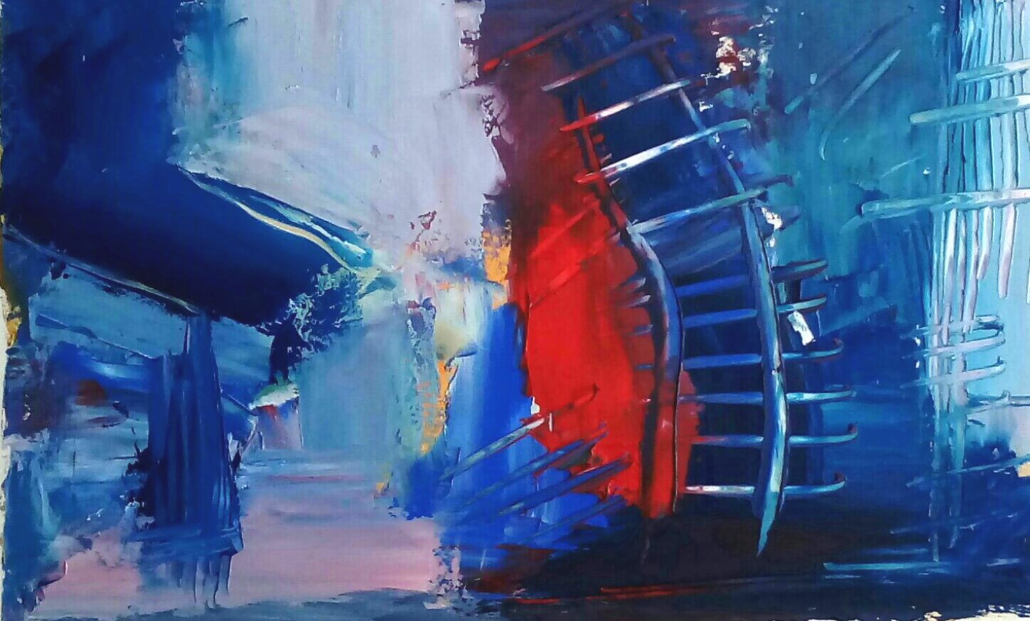 9 - Oil on cardboard paper